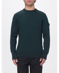 Peuterey - Rundhalspullover Aus Baumwoll-Woll-Mischung Mit Logo-Applikation - Lyst