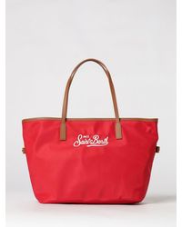 MC2 Saint Barth - Nylon Shoulder Bag With Logo - Lyst