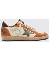 Golden Goose - Ball Star Two-Tone Nappa And Suede Sneakers - Lyst