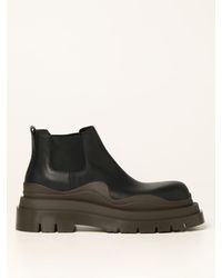 Bottega Veneta Leather Boots in Nero (Black) for Men | Lyst