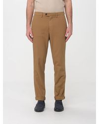 Mason's - Stretch Cotton And Linen Chino Trousers - Lyst