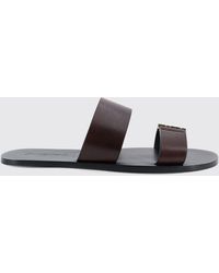 Saint Laurent - Babylone Leather Sandals - Lyst