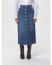 Isabel Marant - Gonna di jeans con dettagli classici - Lyst