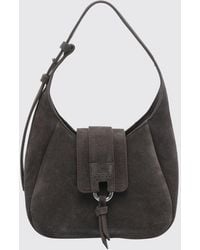 Hogan - H01X Suede Shoulder Bag With Embossed Logo - Lyst