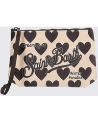 MC2 Saint Barth - Aline All-Over Logo Print Neoprene Mini Handbag - Lyst
