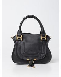 Chloé - Chlo&Eacute Marcie Tasche Aus Genarbtem Leder - Lyst