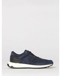Tod's - Suede And Mesh Sneakers - Lyst