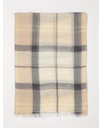 Barbour - Bufanda A Cuadros De Algodón Y Lino - Lyst