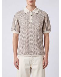 Missoni - Zig-Zag Pattern Slim Fit Knit Polo - Lyst