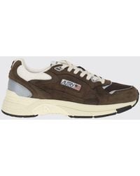 Autry - Hyperway Bicolour Leather And Mesh Low-Top Sneakers - Lyst
