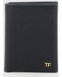 Tom Ford - All-Over Monogram Leather Bifold Wallet With Card Slots - Lyst