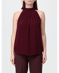 Hanita - Single-Breasted Polyester Blazer With Lace Inserts And V-Revers - Lyst