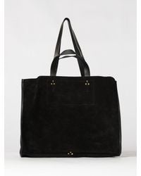 Jérôme Dreyfuss - Leon Large Suede Calfskin Tote Bag With Pouch - Lyst