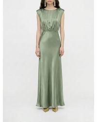 Semicouture - Long Silk Dress - Lyst