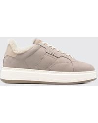 Woolrich - Nubuck Low-Top Sneakers With A Chunky Sole And Shearling Lining - Lyst