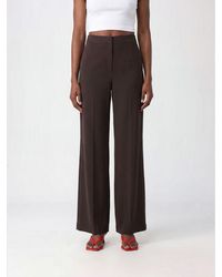 P.A.R.O.S.H. - Mid-Rise Straight-Leg Cady Pants P.A.R.O.S.H - Lyst