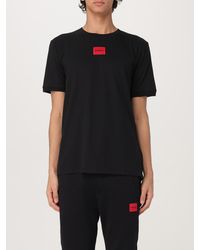 HUGO - T-Shirt Basic Con Mini Logo - Lyst
