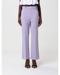 Elisabetta Franchi - Crêpe Cropped Trousers - Lyst