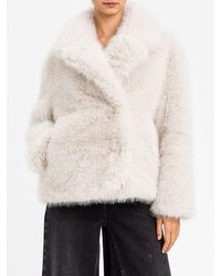 Twinset - Abrigo De Piel Mujer - Lyst