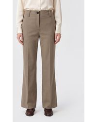 Brunello Cucinelli - Straight Cotton Trousers - Lyst