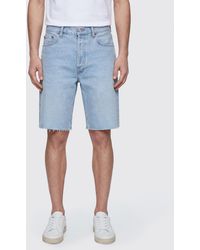 Agolde - Knee-Length Denim Shorts With Five-Pocket Design - Lyst