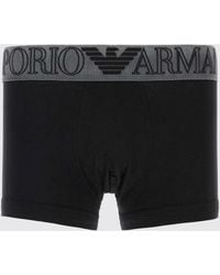 Emporio Armani - Cotton Boxers With Logo - Lyst