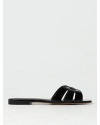 Saint Laurent - Flache Sandalen Damen - Lyst