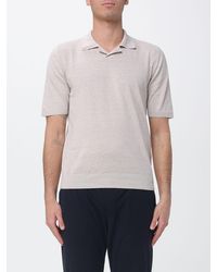 Eleventy - Cotton Knit Polo Shirt - Lyst