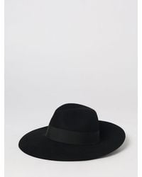 Borsalino - Wide-Brimmed Wool Felt Panama Hat - Lyst
