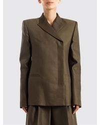 KHAITE - Cropped Double-Breasted Blazer - Lyst