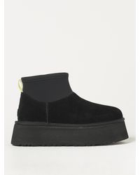 UGG - Classic Mini Dipper Suede And Neoprene Ankle Boots - Lyst