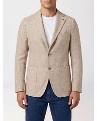 Tagliatore - Cotton And Silk Single-Breasted Blazer - Lyst