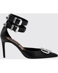 Philipp Plein - Gothic Pumps Aus Leder Mit Stiletto-Absatz Und Hexagon-Logo - Lyst