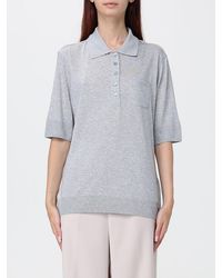 Herno - Polo De Punto De Mezcla De Algodón Con Hombros Caídos - Lyst
