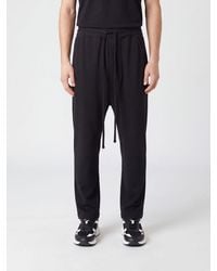 Thom Krom - Stretch Cotton Jogging Trousers With Drawstring Waist - Lyst