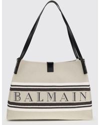 Balmain - Release Medium Cotton Canvas Bag - Lyst