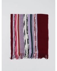 Missoni - Sciarpa in lana con motivo zig-zag jacquard - Lyst