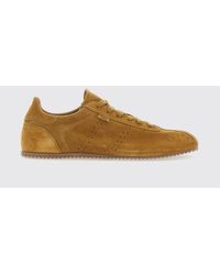 Ami Paris - Suede Low-Top Sneakers With Embossed Logo - Lyst
