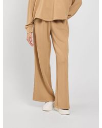 Twinset - Flared Viscose Blend Jogging Trousers With Drawstring Waist - Lyst