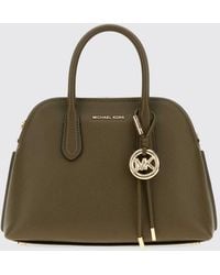 Michael Kors - Freddie Mini Leather Handbag With Mk Monogram And Logo Charm - Lyst