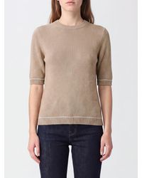 Fabiana Filippi - Slim Fit Wool, Silk And Cashmere Sweater With Short Sleeves - Lyst