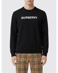 Burberry - Cotton Crew-Neck Sweatshirt With Logo - Lyst