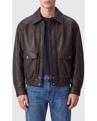 DUNST - Lambskin Leather Shirt Jacket With Patch Pockets - Lyst