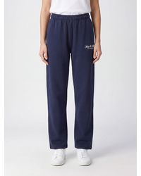Sporty & Rich - Sporty &Amp Rich High-Waisted Straight-Leg Jersey Jogging Trousers - Lyst