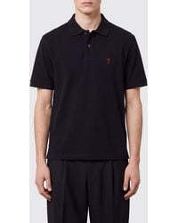 Ami Paris - Short-Sleeved Polo Shirt - Lyst