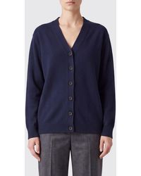 Aspesi - V-Neck Wool Yak And Cashmere Blend Cardigan - Lyst
