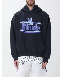 Rhude - Cotton Hoodie With Logo - Lyst