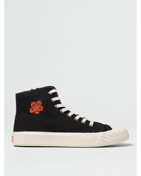 KENZO - School Sneakers In Canvas With Embroidery - Lyst