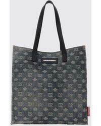 DSquared² - Tote Bag With Embroidered Logo And Double Strap - Lyst