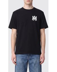 Amiri - Relaxed Fit Drop Shoulder Cotton T-Shirt With Logo - Lyst